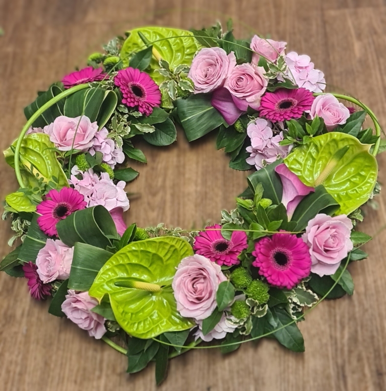 funeral wreath modern